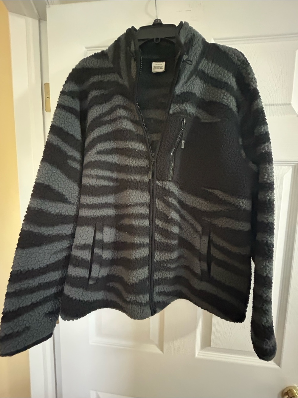 PINK Victoria's Secret Black Sherpa Hoodie